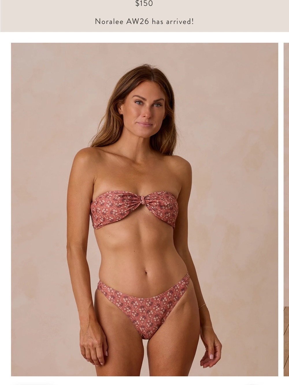 NWT Women’s Rylee and Cru floral bikini set